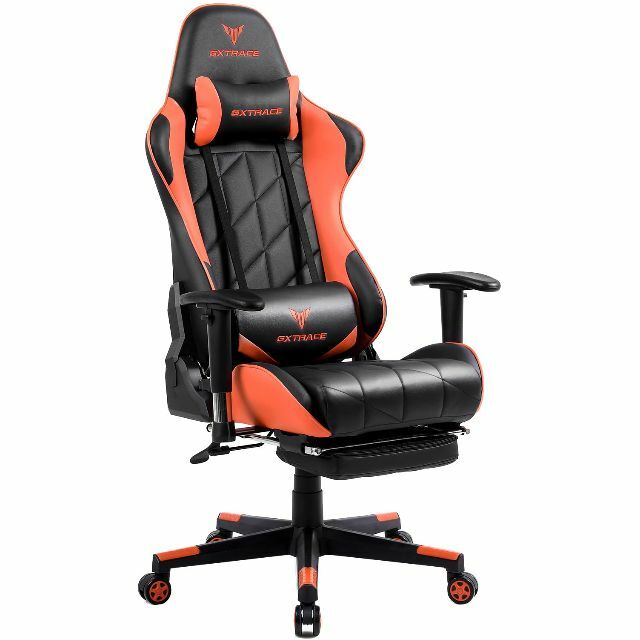 【色: Orange】GXTRACE ゲーミングチェア オフィスチェア ゲーム用オフィス家具
