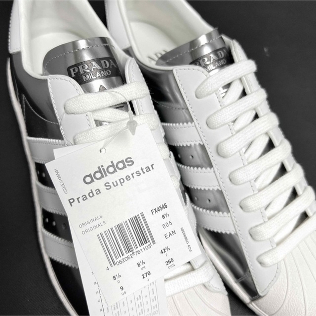 PRADA - 27cm 新品 adidas プラダ PRADA スーパースター スニーカーの