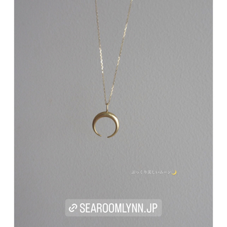 シールームリン(SeaRoomlynn)のCrescent moonネックレス 18K(ネックレス)