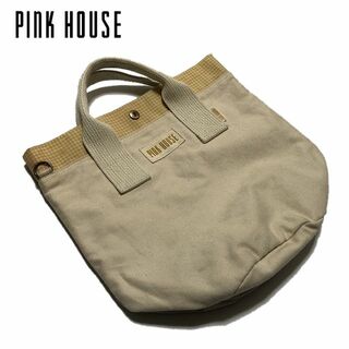 ピンクハウス(PINK HOUSE)のPINK HOUSE　トートバッグ　ベージュ　ショルダー付き(トートバッグ)