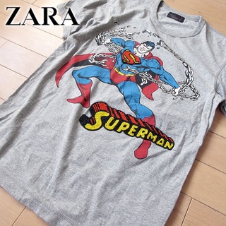 ザラ(ZARA)の美品 (EUR)S ザラ ZARA MAN メンズ 半袖スーパーマンTシャツ(Tシャツ/カットソー(半袖/袖なし))