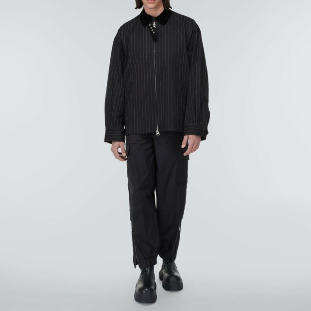 sacai - size2 新品 sacai ストライプ ブルゾンの通販 by sacai - size2 新品 sacai ストライプ ブルゾンの通販 by