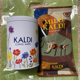 カルディ(KALDI)のカルディオリジナル 2023花畑キャニスター コーヒー豆セット(収納/キッチン雑貨)