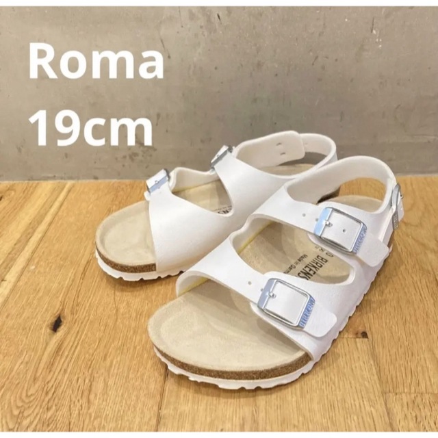 BIRKENSTOCK(ビルケンシュトック)の新品送料込み　ビルケンシュトック　サンダル　ローマ　キッズ　子供　19cm キッズ/ベビー/マタニティのキッズ靴/シューズ(15cm~)(サンダル)の商品写真