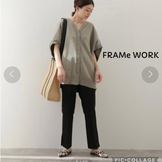 フレームワーク(FRAMeWORK)のFRAMeWORK チノセンタープレスクロップドパンツ(カジュアルパンツ)