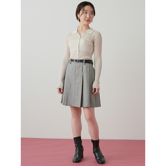 新品❗️即日発送❗️タックプリーツスカショーパンLilyBrownリリーブラウン