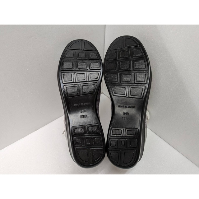 本革　日本製　コンフォートリボンシューズ　　２４センチ     EEEE レディースの靴/シューズ(ローファー/革靴)の商品写真