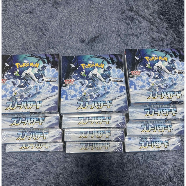 ポケモンカード スノーハザード12box シュリンク付き エンタメ/ホビーのトレーディングカード(Box/デッキ/パック)の商品写真