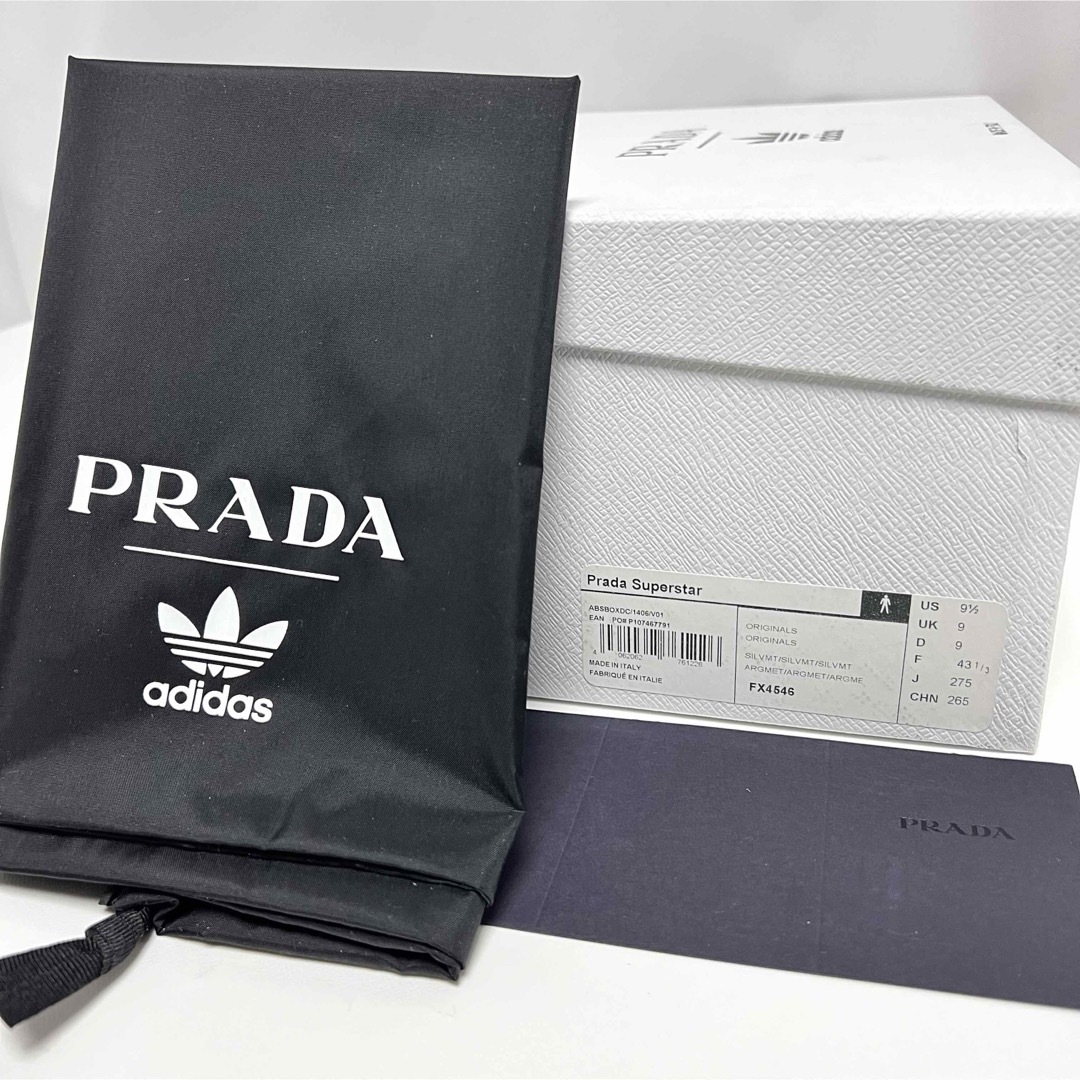 PRADA(プラダ)の27.5cm 新品 adidas プラダ PRADA スーパースター スニーカー メンズの靴/シューズ(スニーカー)の商品写真