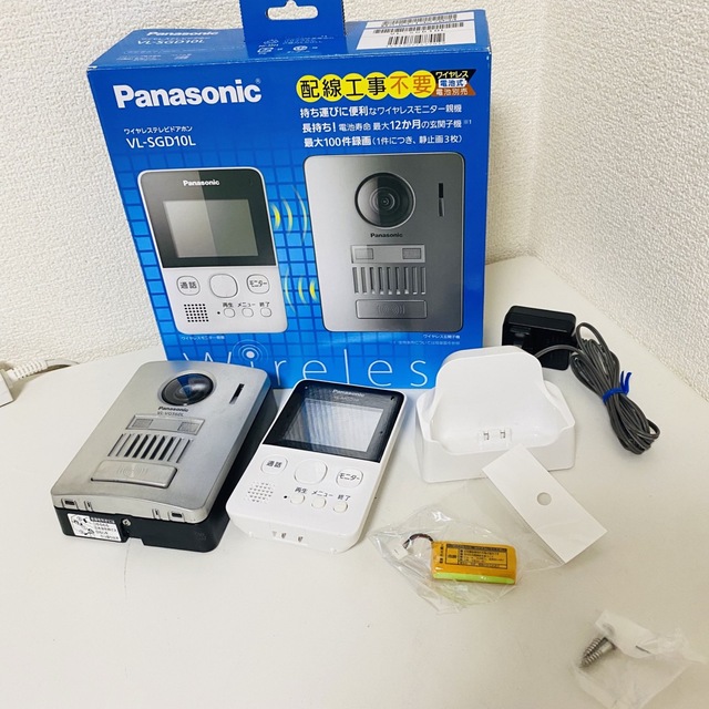 Panasonic(パナソニック)のPanasonic ワイヤレステレビドアホン VL-SGD10L スマホ/家電/カメラのスマホ/家電/カメラ その他(防犯カメラ)の商品写真