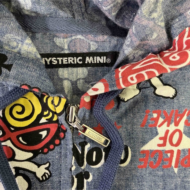 HYSTERIC MINI(ヒステリックミニ)のHYSTERICMINI  シャンブレパーカ90 キッズ/ベビー/マタニティのベビー服(~85cm)(その他)の商品写真