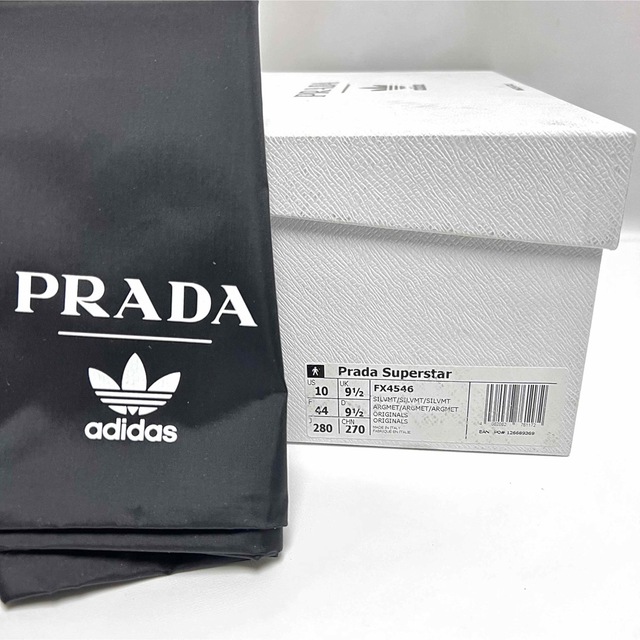 28cm 新品 adidas プラダ PRADA スーパースター スニーカー