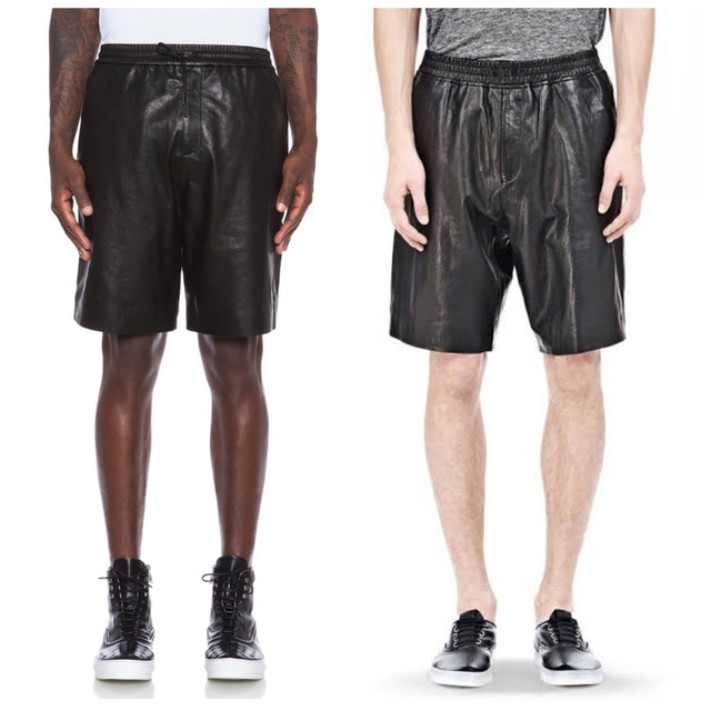 Alexander Wang(アレキサンダーワン)のT by ALEXANDER WANG Washed LeatherShorts メンズのパンツ(ショートパンツ)の商品写真