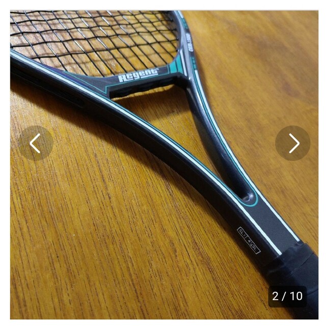 ㉒G1 Regent リジェント グラファイト 硬式用テニスラケット 緑 グレー スポーツ/アウトドアのテニス(ラケット)の商品写真