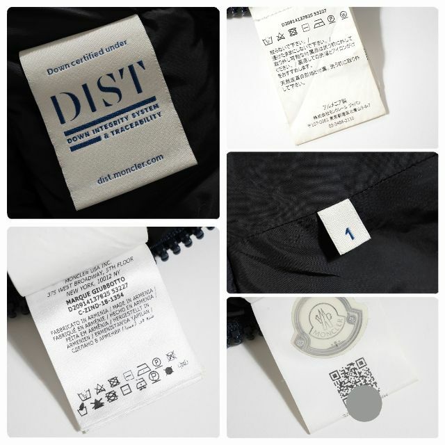 MONCLER - モンクレール MARQUE ファー付 1サイズ DISTタグ 国内正規品
