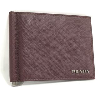 PRADA - PRADA 二つ折り財布 マネークリップ サフィアーノ PRADA - PRADA 二つ折り財布 マネークリップ サフィアーノ