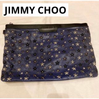 ジミーチュウ(JIMMY CHOO)の送料込み　ジミーチュウ　クラッチバッグ　ネイビー(セカンドバッグ/クラッチバッグ)