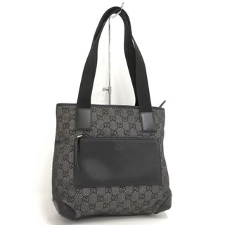 グッチ(Gucci)のGUCCI トートバッグ GGキャンバス レザー ブラック 28893(トートバッグ)