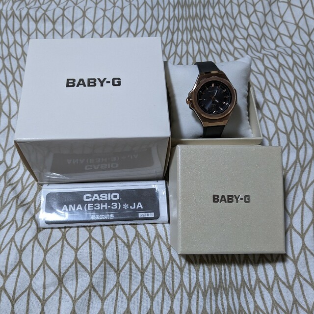 ソーラー　腕時計　CASIO Baby-G msg-s500g　ブラック