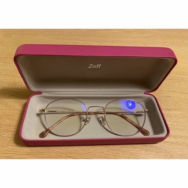 Zoff(ゾフ)のZoff ブルーライトカットメガネ 度なし レディースのファッション小物(サングラス/メガネ)の商品写真