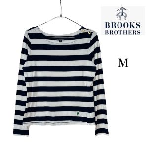 ブルックスブラザース(Brooks Brothers)のBROOKS BROTHERS ブルックスブラザーズ ボーダー 長袖トップス M(Tシャツ(長袖/七分))