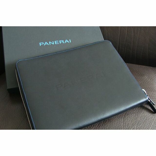 PANERAI パネライ 本革製 レザー 携帯用 ケース クラッチバッグ 黒