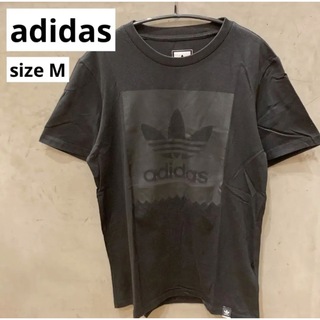 アディダス(adidas)の送料込み　アディダス　デカロゴTシャツ　ブラック　M(Tシャツ/カットソー(半袖/袖なし))