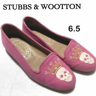 STUBBS & WOOTTON スリッポン 6.5/スタブス＆ウートン ⑤(ローファー/革靴)