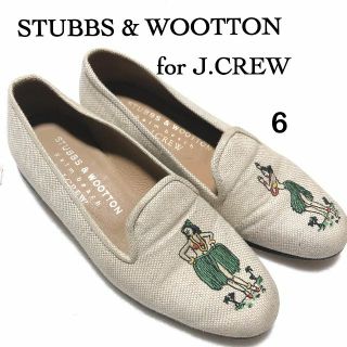 STUBBS & WOOTTON スリッポン 6.5/スタブス＆ウートン ⑦(ローファー/革靴)