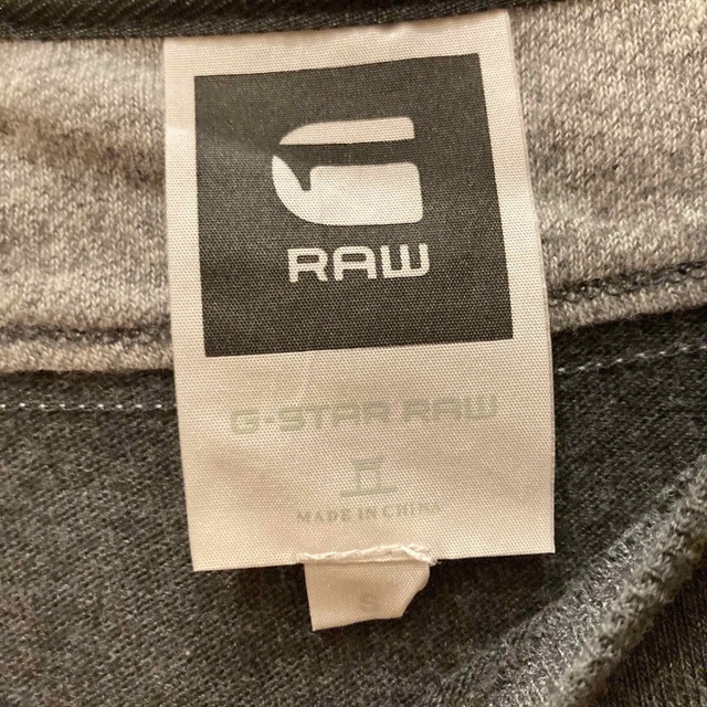 G-STAR RAW(ジースター)の送料込み　G-STAR クルーネックTee チャコール　S メンズのトップス(Tシャツ/カットソー(半袖/袖なし))の商品写真