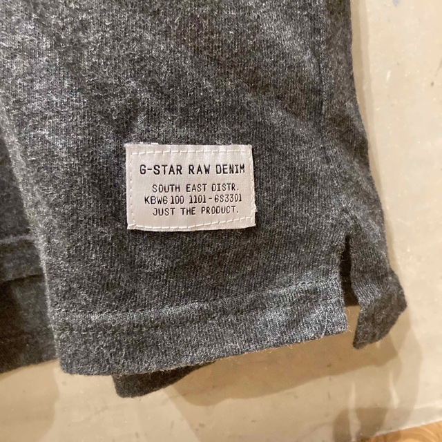G-STAR RAW(ジースター)の送料込み　G-STAR クルーネックTee チャコール　S メンズのトップス(Tシャツ/カットソー(半袖/袖なし))の商品写真