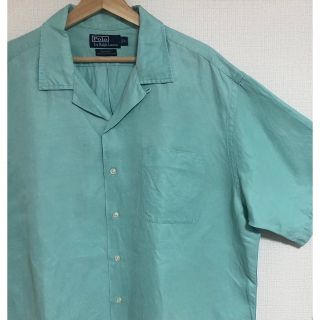 野花 卯月 エメラルドグリーン 90s ポロ ラルフローレン オープン