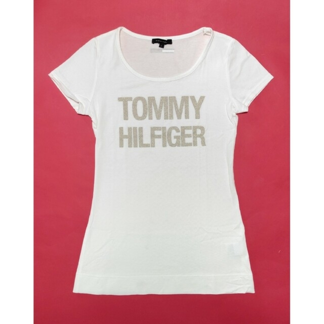 TOMMY HILFIGER(トミーヒルフィガー)の【美品】TOMMY HILFIGER(トミーヒルフィガー)レディースカットソーS レディースのトップス(カットソー(半袖/袖なし))の商品写真