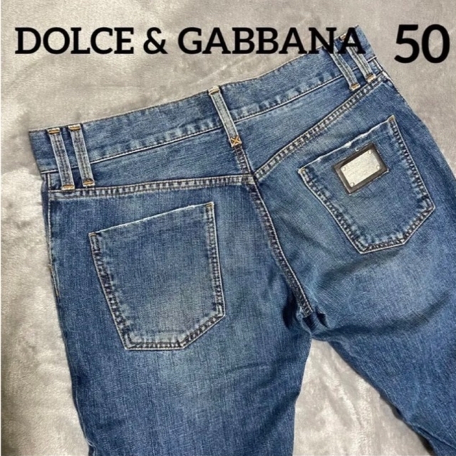 DOLCE \u0026 GABBANA ドルチェ\u0026ガッバーナ ロゴプレート デニム