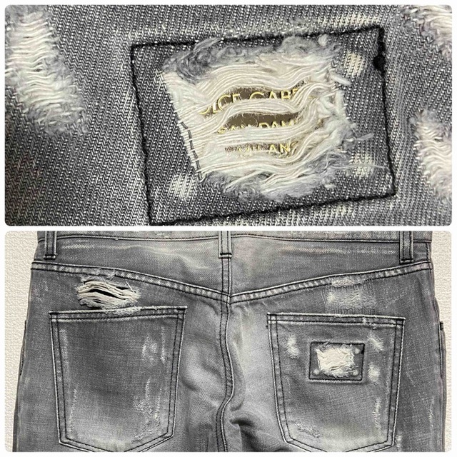 DOLCE & GABBANAドルチェ&ガッバーナ ダメージデニム12ゴールド