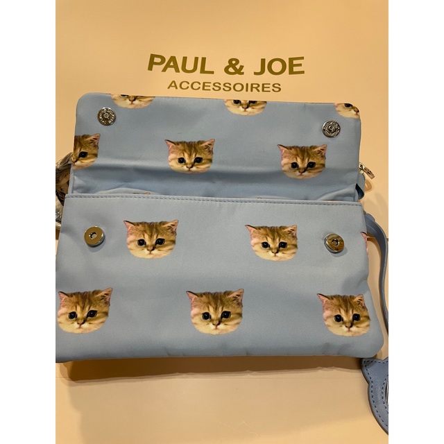 PAUL & JOE(ポールアンドジョー)の新品　ポールアンドジョー アクセソワ お財布ポシェット お財布ショルダー ブルー レディースのバッグ(ショルダーバッグ)の商品写真