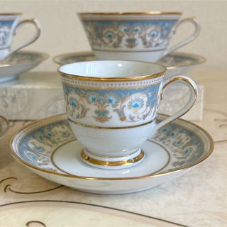 Noritake - 廃番人気☆ノリタケ ポロネーズ カップ＆ソーサー 4客