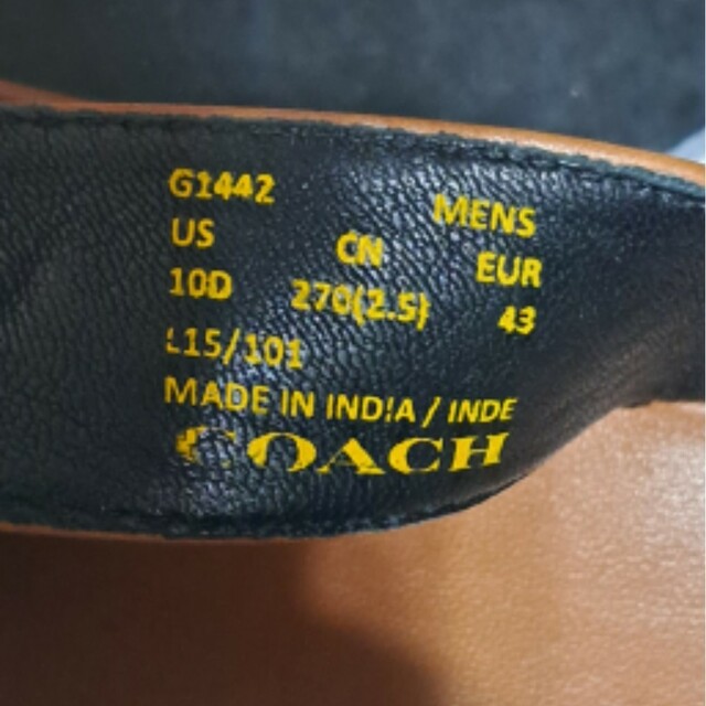 COACH　コーチ　レザー　サンダル　ブラウン　28㎝