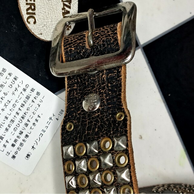 定価¥50,400】ヒステリックグラマー×バルタザール ロゴスタッズベルト