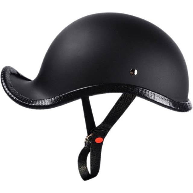 バイク人気ダックテールマットブラックハーフヘルメット半キャップ半帽子半ヘル軽量ホワイト