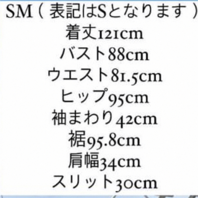 sorm'86 めんつゆドレス SMサイズ　新品未使用