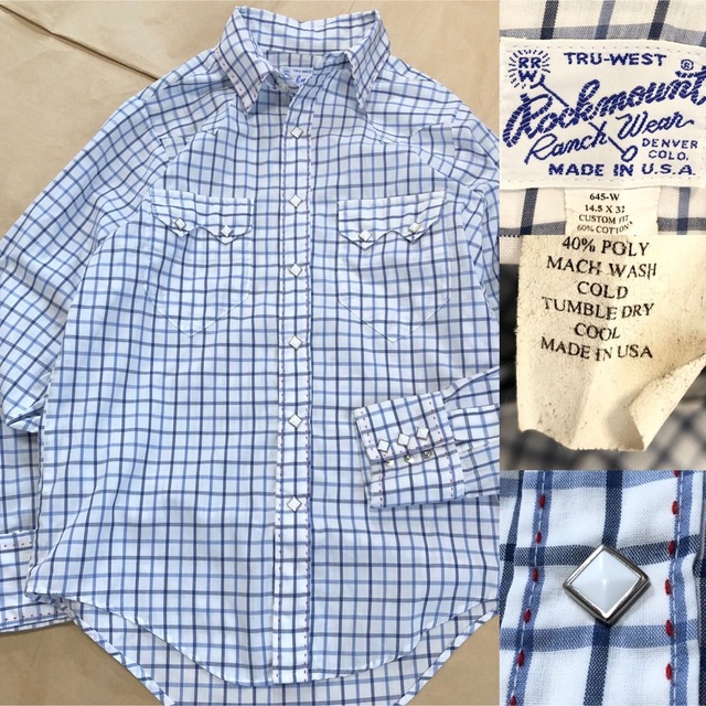 【希少】Rockmount ロックマウント シャツ Made in USA