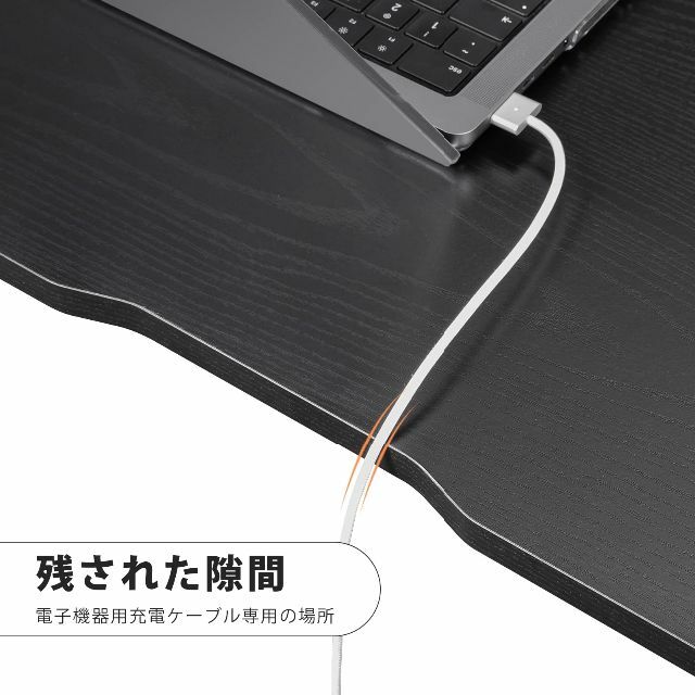 色: 黒い】YeTom 机 デスク パソコンデスク pcデスク 幅120*奥行の通販 ...