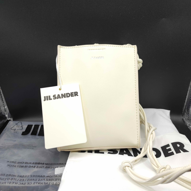 【セール☆】ジルサンダー JIL SANDER タングル スモール ホワイト　白