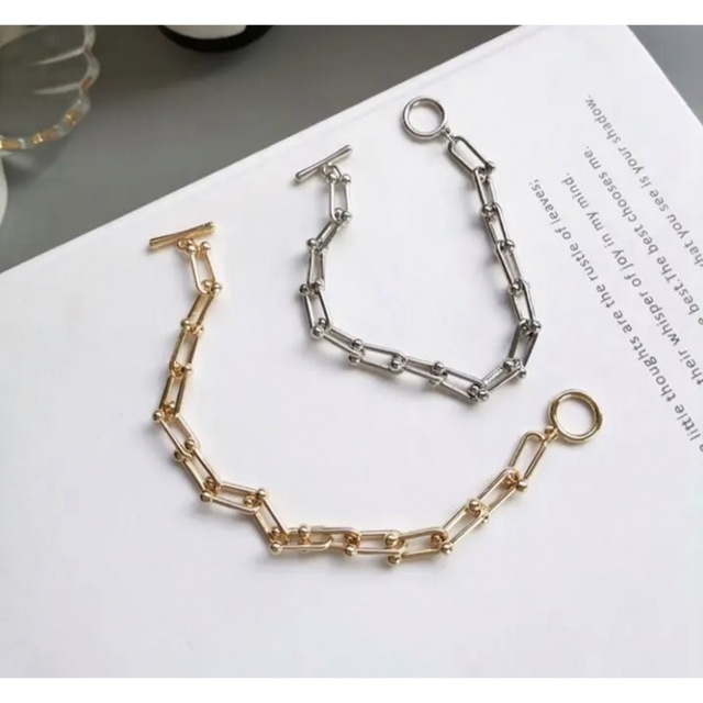 チェーンブレスレット ブレスレット シルバー レディースのアクセサリー(ブレスレット/バングル)の商品写真