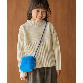 ロペピクニック(Rope' Picnic)の【キナリ（16）】【KIDS】リブ切り替えニットプルオーバー/リンクコーデ/洗える・パチパチしにくい(ニット)