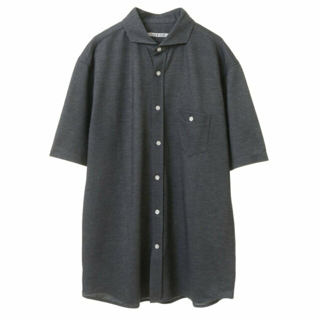 MEN'S MELROSE(メンズメルローズ)の【グレー】パリネカノコホリゾンタルカラー半袖シャツ その他のその他(その他)の商品写真