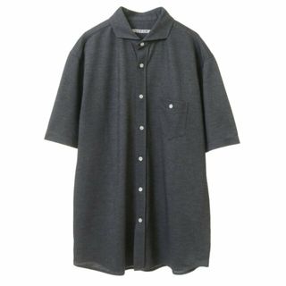 メンズメルローズ(MEN'S MELROSE)の【グレー】パリネカノコホリゾンタルカラー半袖シャツ(その他)