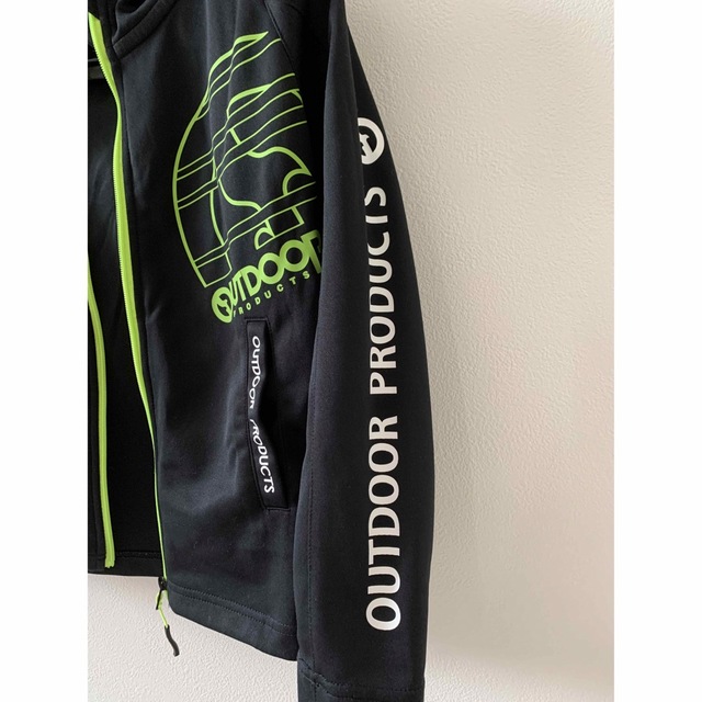 OUTDOOR PRODUCTS(アウトドアプロダクツ)のアウトドアプロダクツ パーカー 140cm 黒 キッズ/ベビー/マタニティのキッズ服男の子用(90cm~)(ジャケット/上着)の商品写真