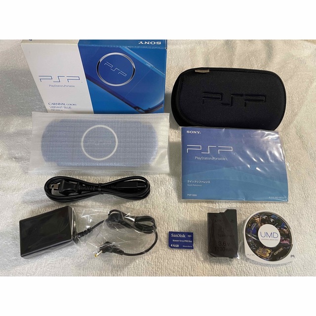 PlayStation Portable - ☆ほぼ新品☆ PSP-3000 バイブラントブルーの